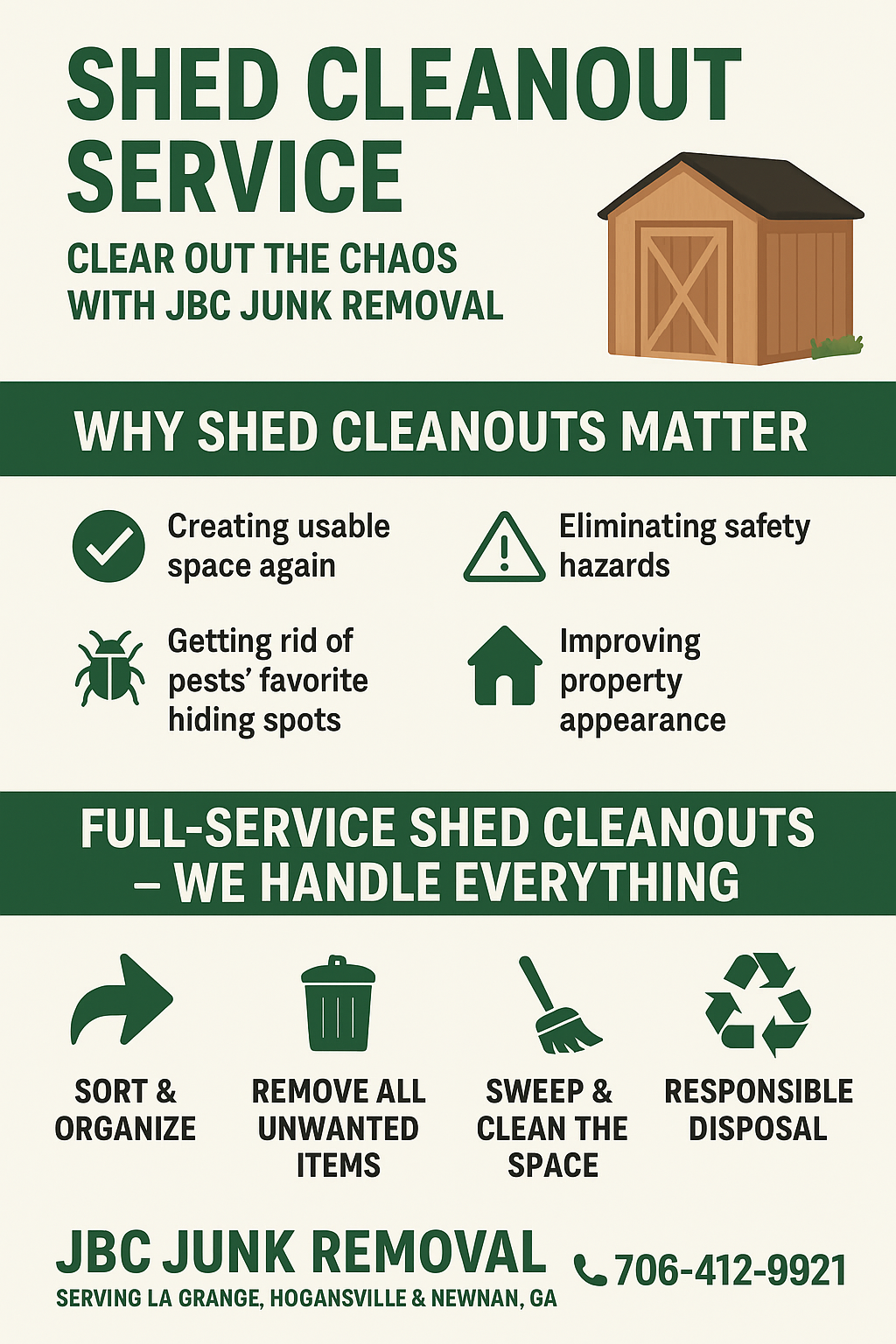 storage shed cleanouts
