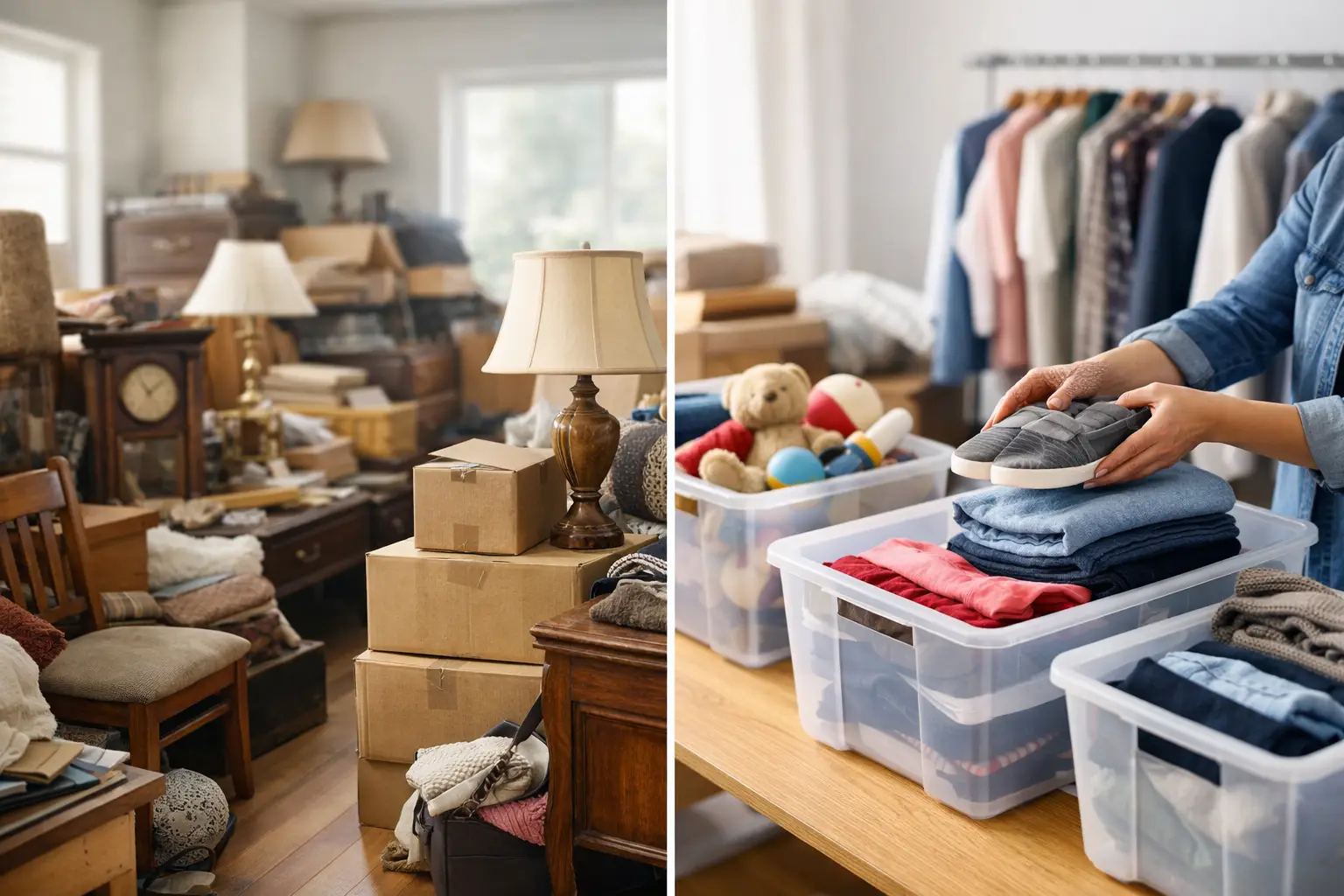 Estate Cleanout vs Donation Sorting