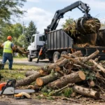 Storm Debris Pickup After High Winds