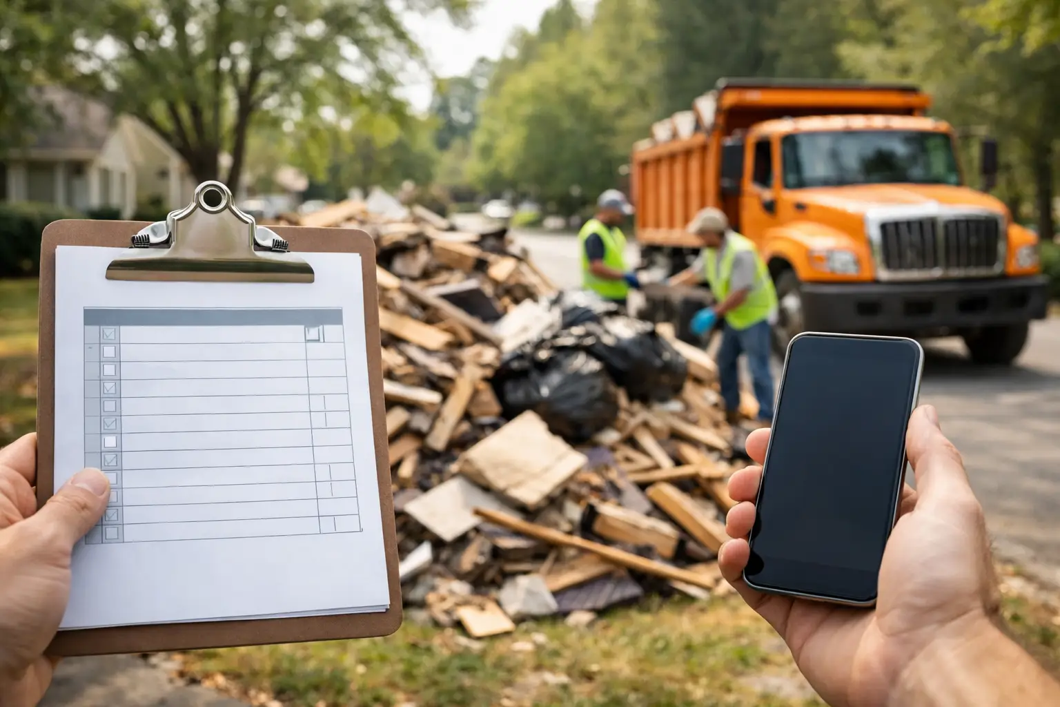 How Debris Pickup Scheduling Works for Your Cleanup