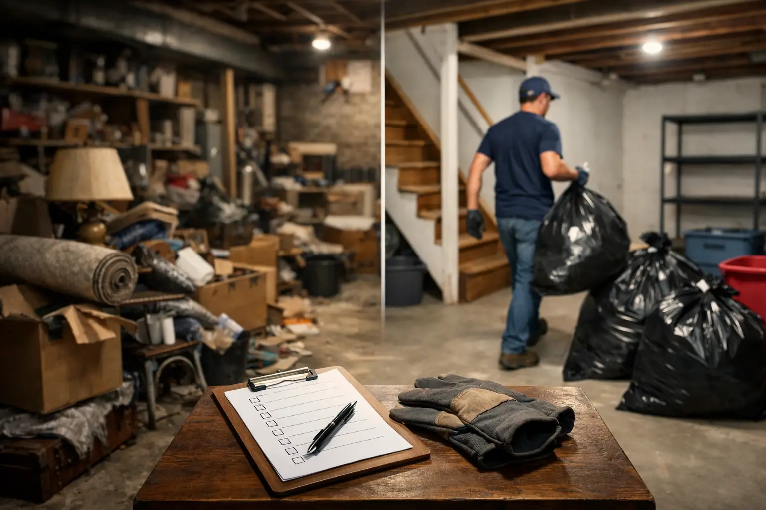 Basement Junk Removal Checklist for a Clean Start